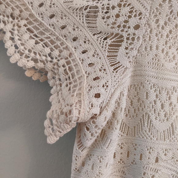 Vintage Inspired Cream Lace Shift Dress - Picture 4 of 10